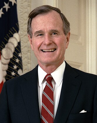 Official portrait of George H. W. Bush