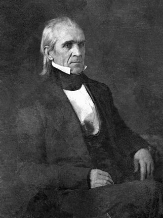 Official portrait of James K. Polk