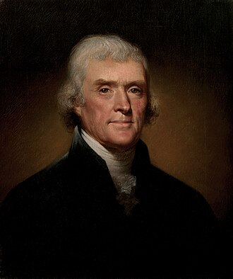 Official portrait of Thomas Jefferson